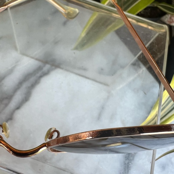 Vintage 60’s round sunglasses with gold frames Made in Japan - Picture 7 of 13